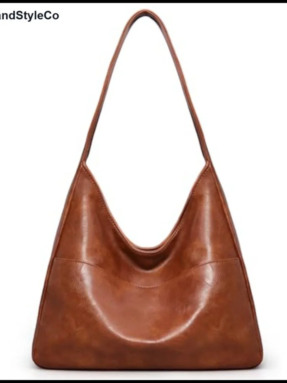 Sinuoda Slouchy Hobo Shoulder Bag Vegan Leather Faux Leather Purse